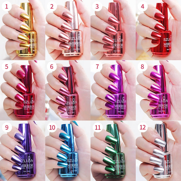 Metallic Nail Polish Mirror Gel