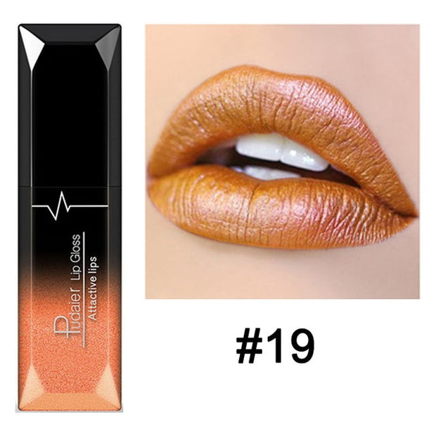 Metallic Matte Liquid Lipstick Waterproof