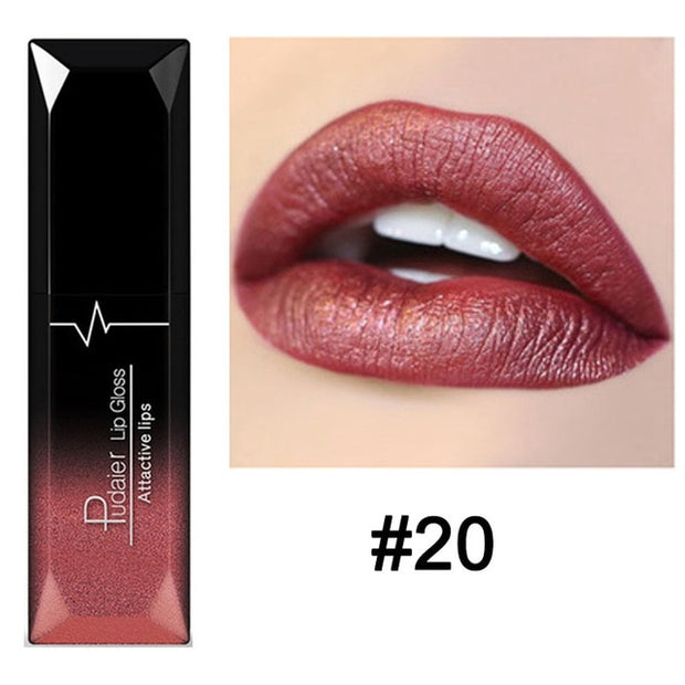 Metallic Matte Liquid Lipstick Waterproof