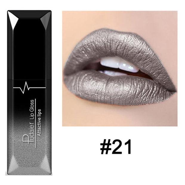 Metallic Matte Liquid Lipstick Waterproof