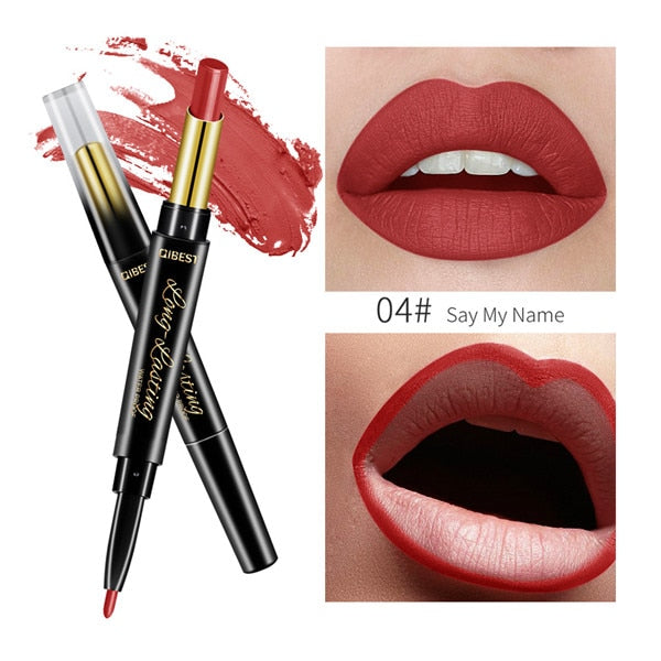 2 In 1 Double-End Waterproof Matte Lipstick