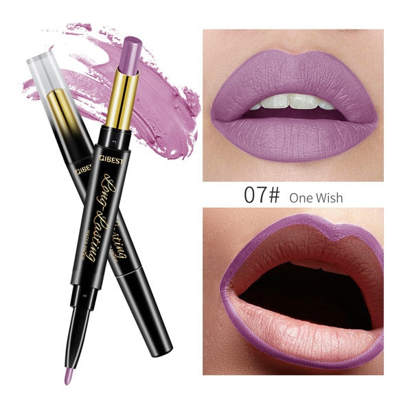 2 In 1 Double-End Waterproof Matte Lipstick