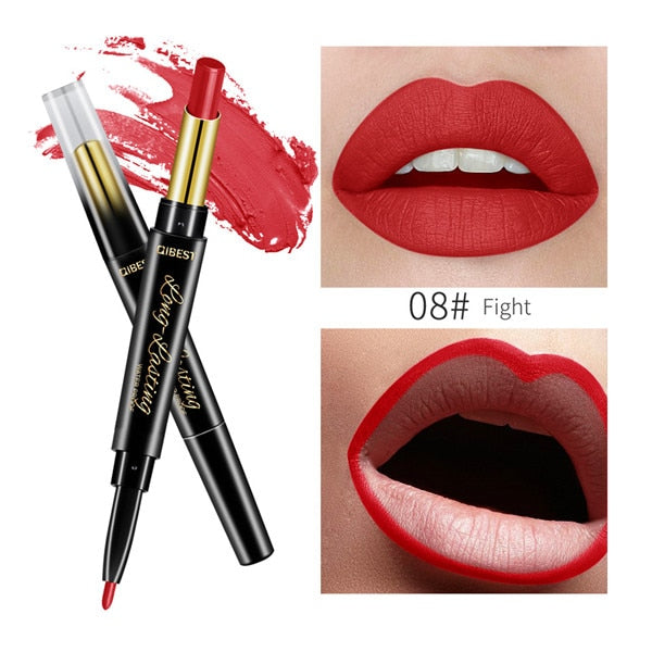 2 In 1 Double-End Waterproof Matte Lipstick
