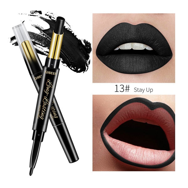 2 In 1 Double-End Waterproof Matte Lipstick