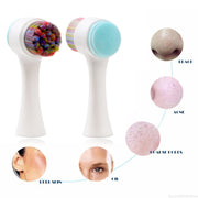 Double Side Silicone Face Cleanser Brush