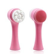 Double Side Silicone Face Cleanser Brush
